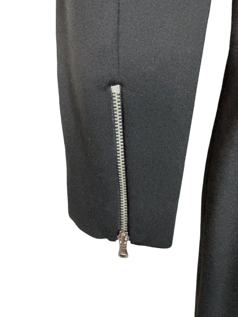 J.Crew Black Structured Ponte Sheath Dress Women's Exposed Zips Size 2 NWT Sleek